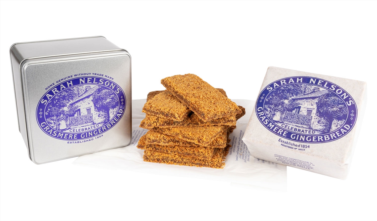 Packets and Tins of Grasmere Gingerbread at Grasmere Gingerbread in Grasmere, Lake District