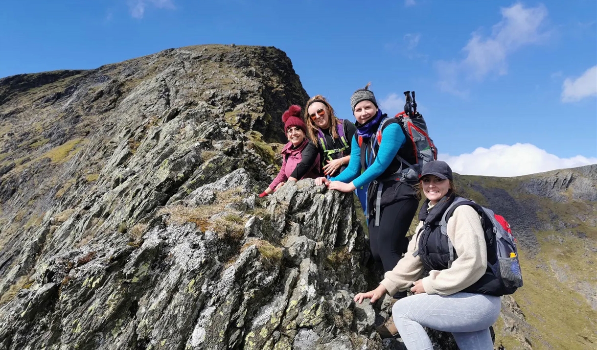 Group on a Guided Walk in the Lake District, Cumbria with Guided Outdoors
