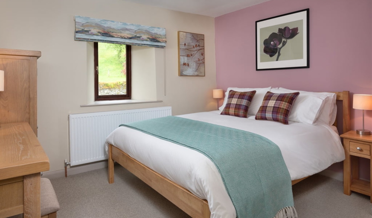 Double bedroom at Herdwick Fold at Fornside Farm Cottages in St Johns-in-the-Vale, Lake District