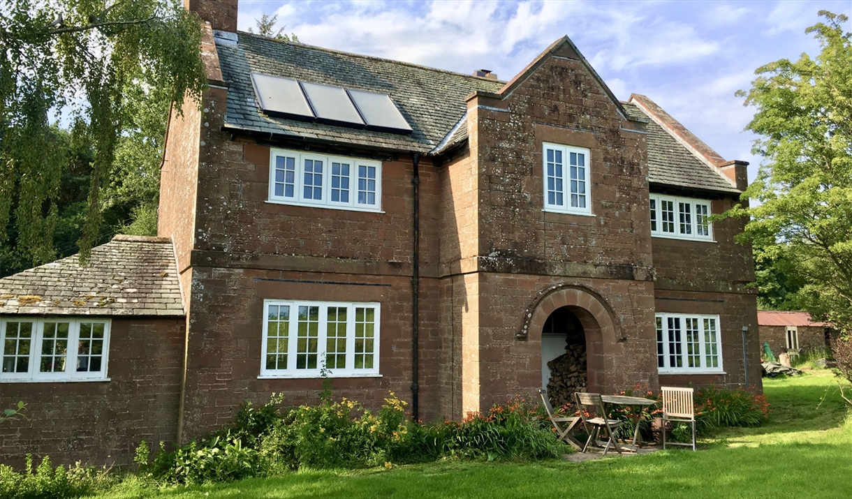 Exterior and Outdoor Seating at Keepers Cottage in Ivegill, Cumbria