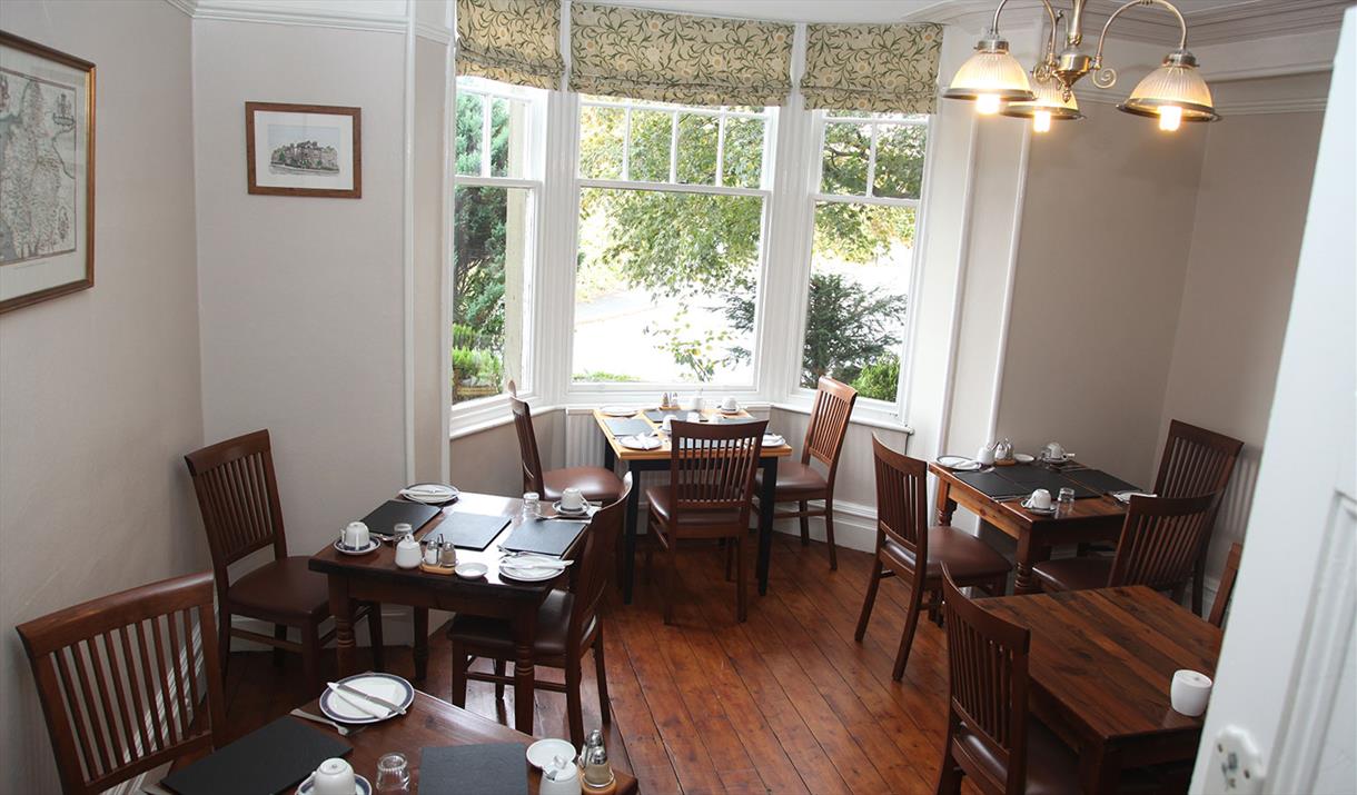 Dining Room at Kirkwood Guest House in Windermere, Lake District