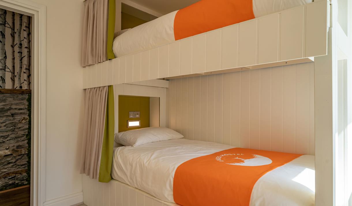 Bunk beds at Lakes Hostel in Windermere, Lake District