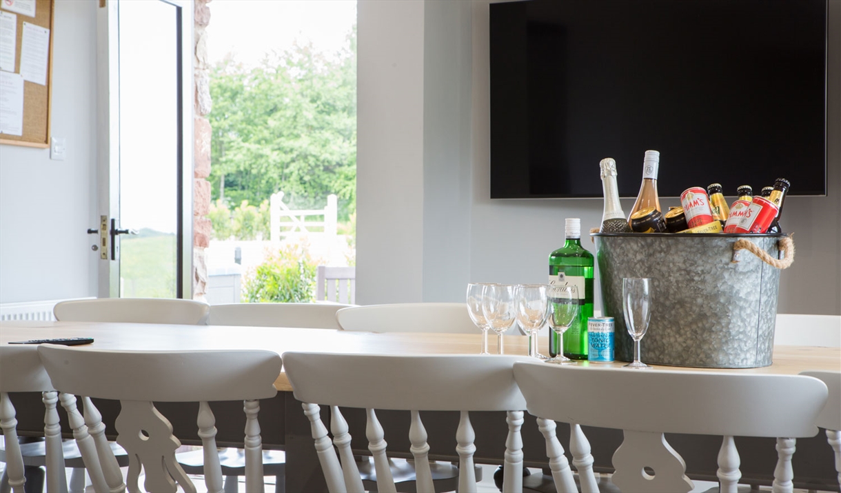 Dining Area at Monkhouse Hill Cottages near Caldbeck, Cumbria