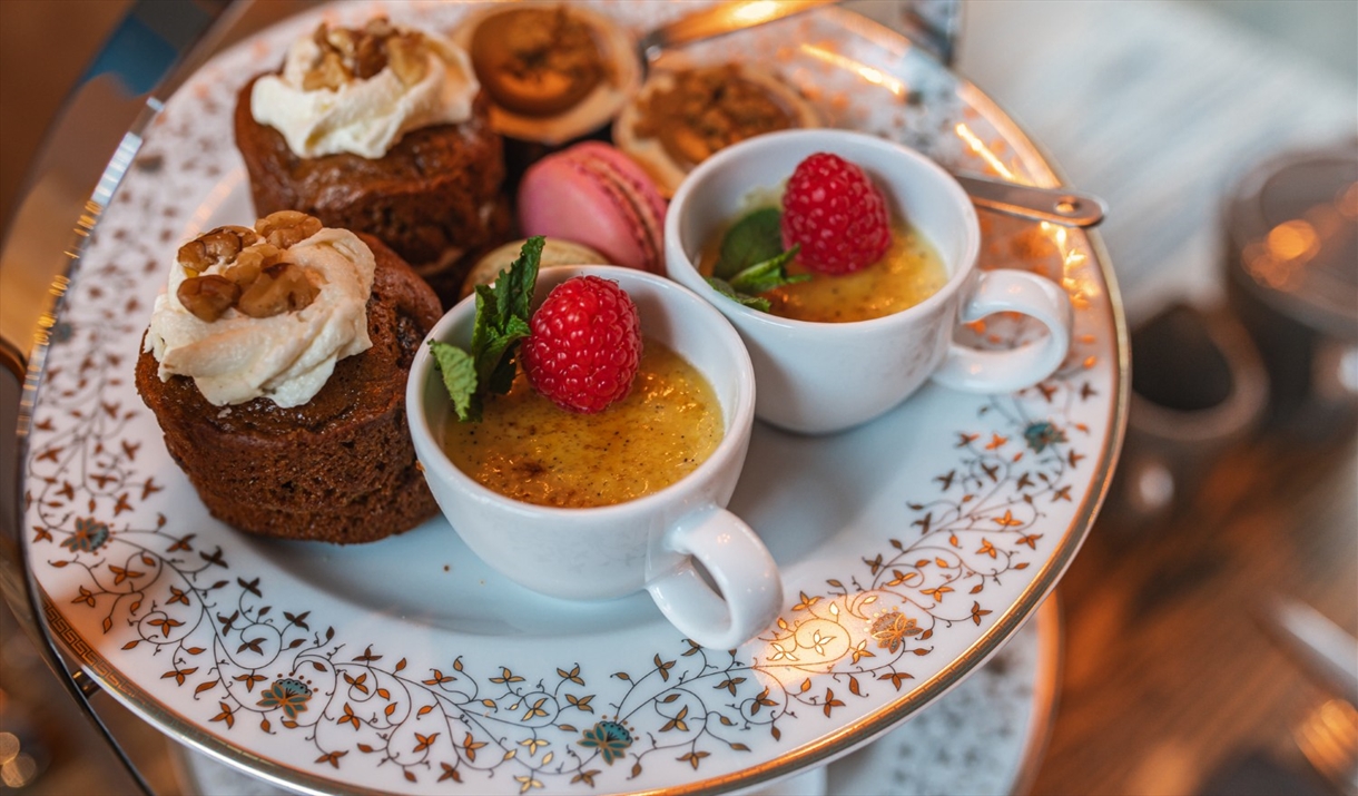 Afternoon Tea Spread at Crooklands Hotel in Milnthorpe, Cumbria