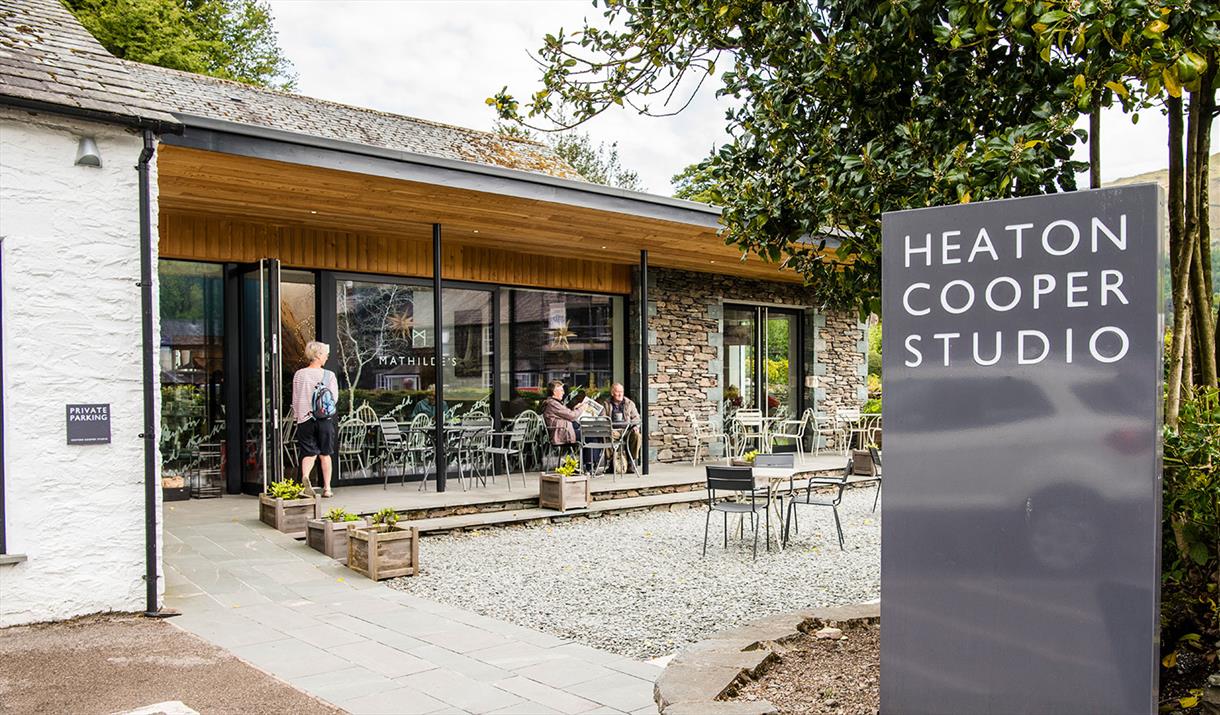 Exterior and Signage at The Heaton Cooper Studio in Grasmere, Lake District