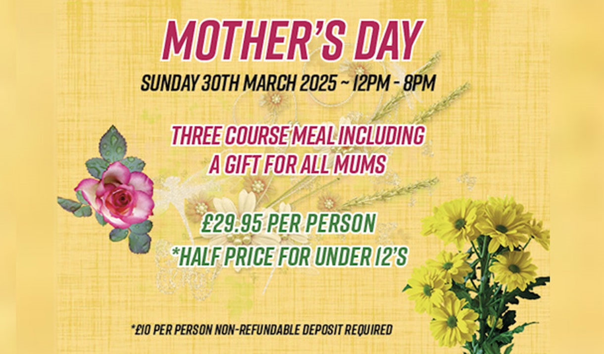 Ad for Mother's Day at The Villa, Levens