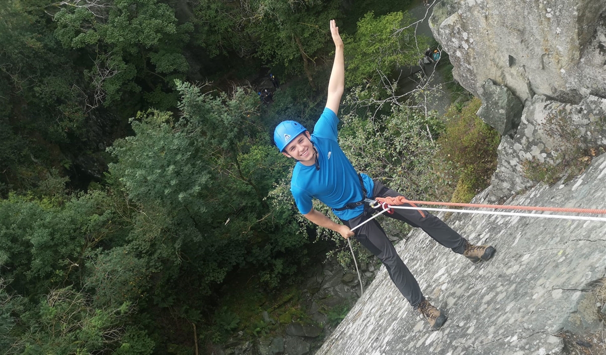 Abseiling with Mountain Journeys in the Lake District, Cumbria