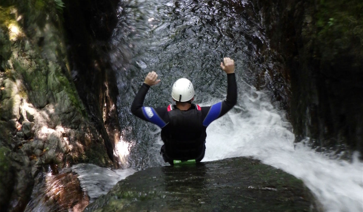 Canyoning with Mountain Journeys in the Lake District, Cumbria