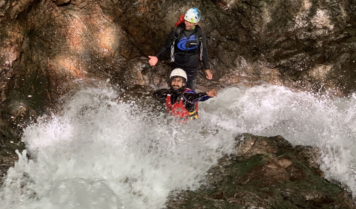 Gorge Scrambling with Mountain Journeys in the Lake District, Cumbria