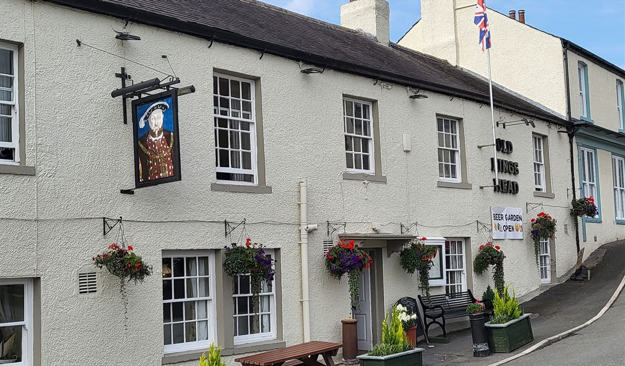 Exterior View from Street of Old Kings Head in Broughton-in-Furness, Cumbria