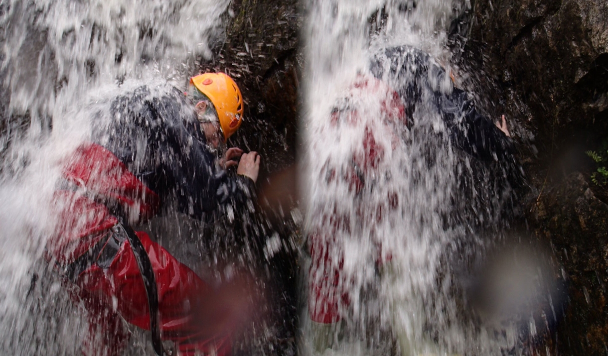 Ghyll Scrambling with Adventure Vertical in Cumbria