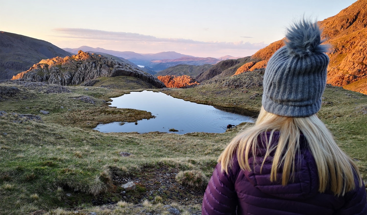 Visitor on a Guided Walk with Path to Adventure in the Lake District, Cumbria