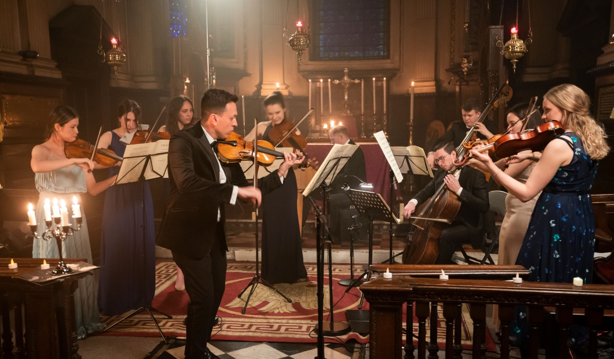 Orchestra performing at Carlisle Cathedral