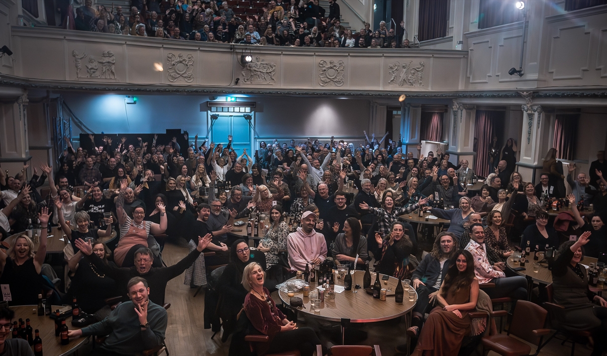 sold out audience at Planet Mirth