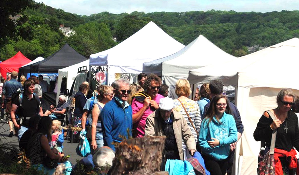 Visitors at PromArt in Grange-over-Sands, Cumbria