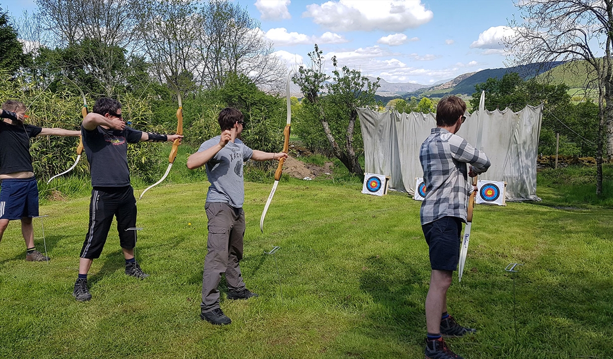Archery with River Deep Mountain High in the Lake District, Cumbria