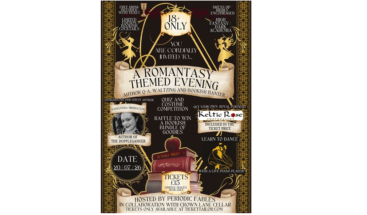 A poster showing details of the event