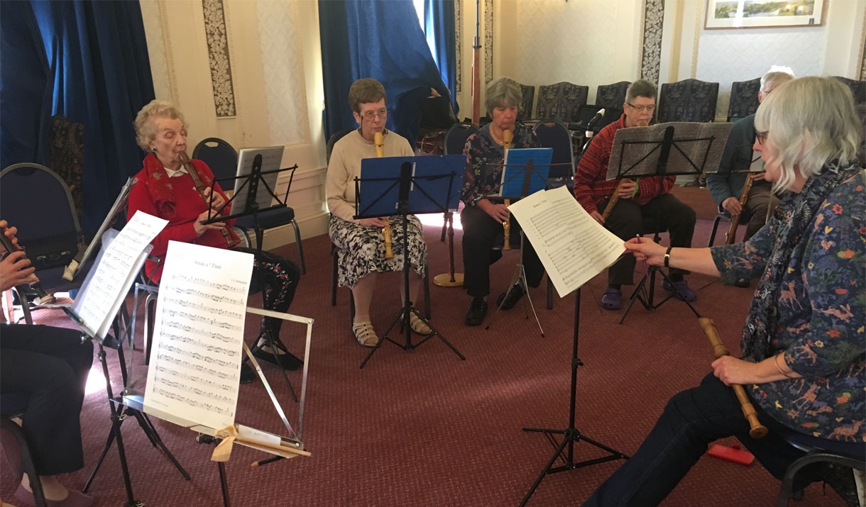 Recorders at Rydal Hall in Rydal, Lake District