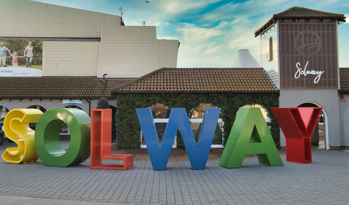 Signage at Solway Holiday Park in Silloth, Cumbria