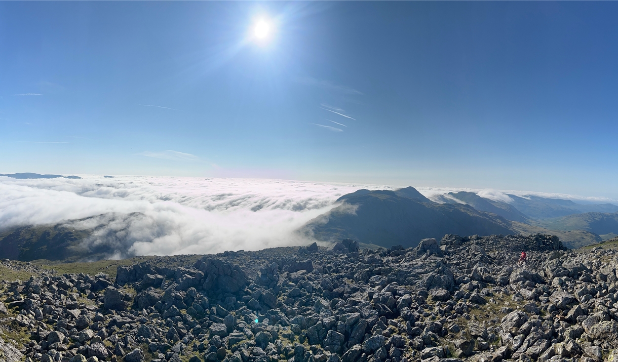 Scafell Pike on the corridor route