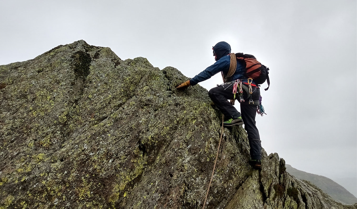 Scrambling with More Than Mountains near Coniston, Lake District