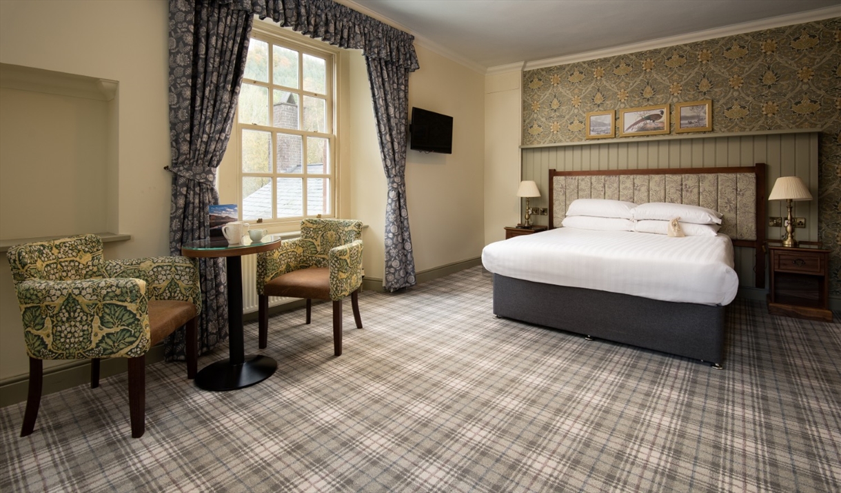 Double bedroom at The Pheasant Inn in Bassenthwaite, Lake District