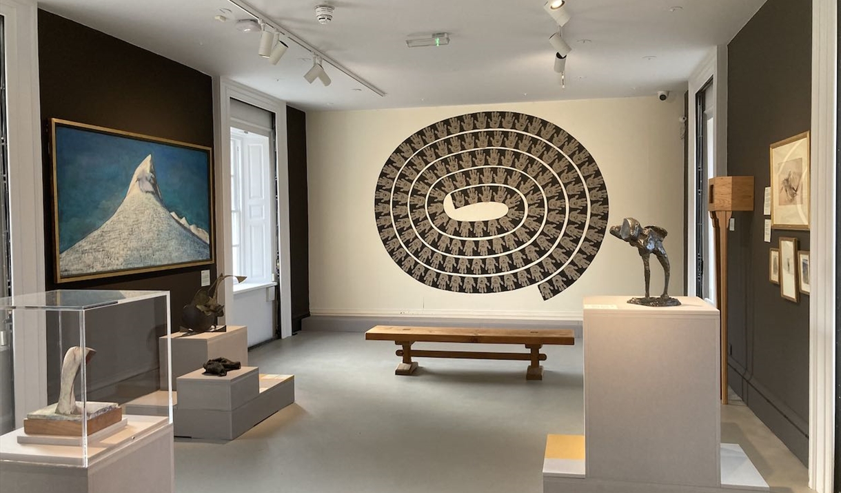 An art display at Abbot Hall