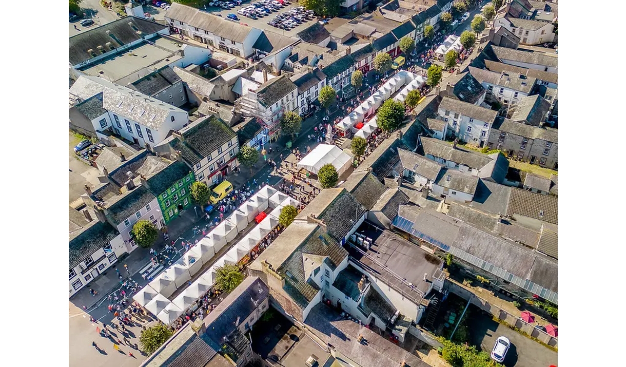 Aerial View of Taste Cumbria Cockermouth in Cockermouth, Lake District