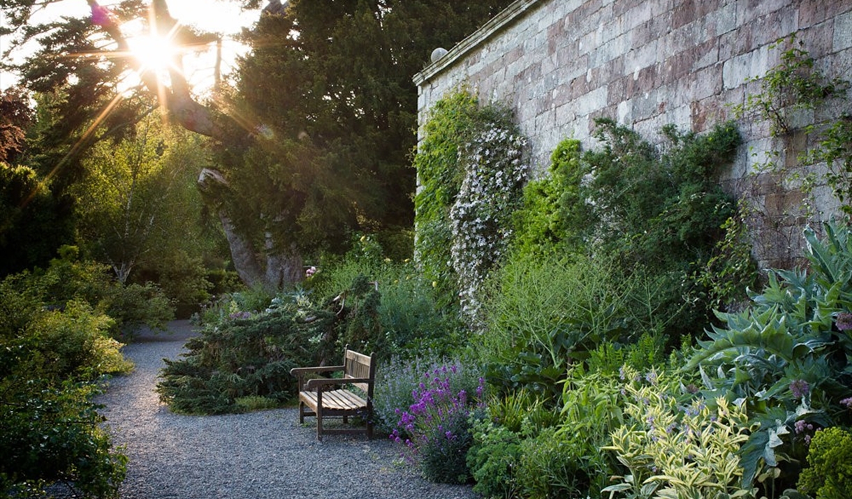 Terrace overlooking the high fells