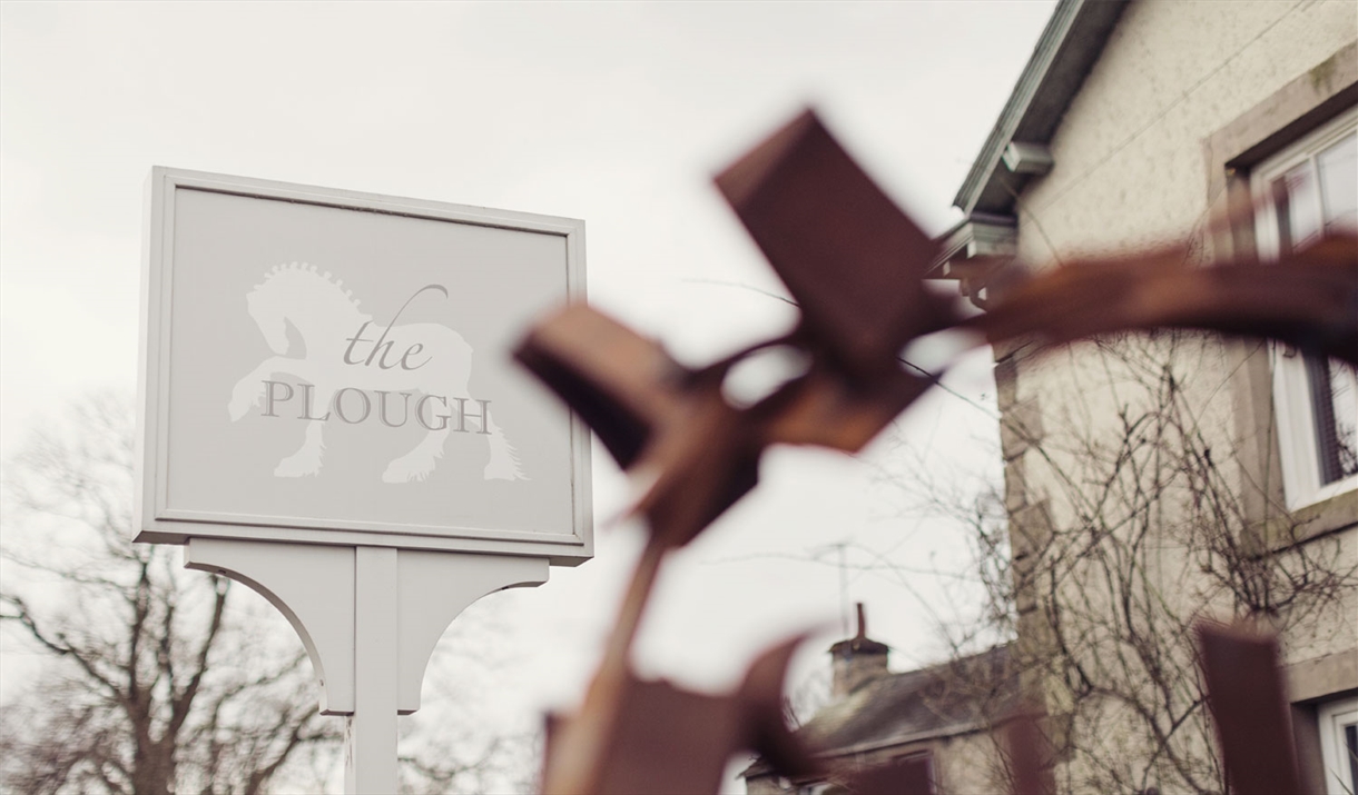 Exterior and Signage at The Plough at Lupton near Kirkby Lonsdale, Cumbria