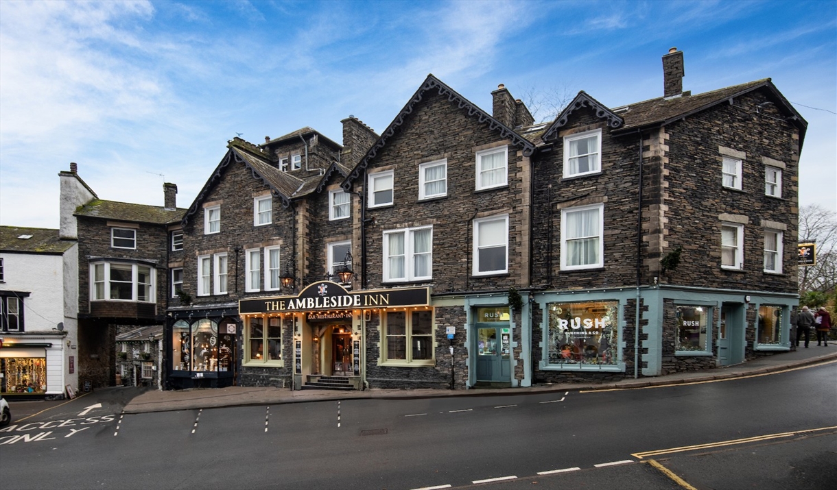 Exterior of The Ambleside Inn in Ambleside, Lake District