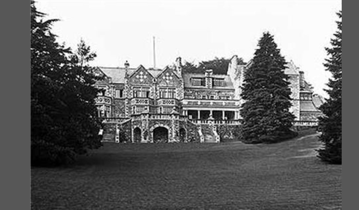 Black and white photograph of Grizedale Hall.