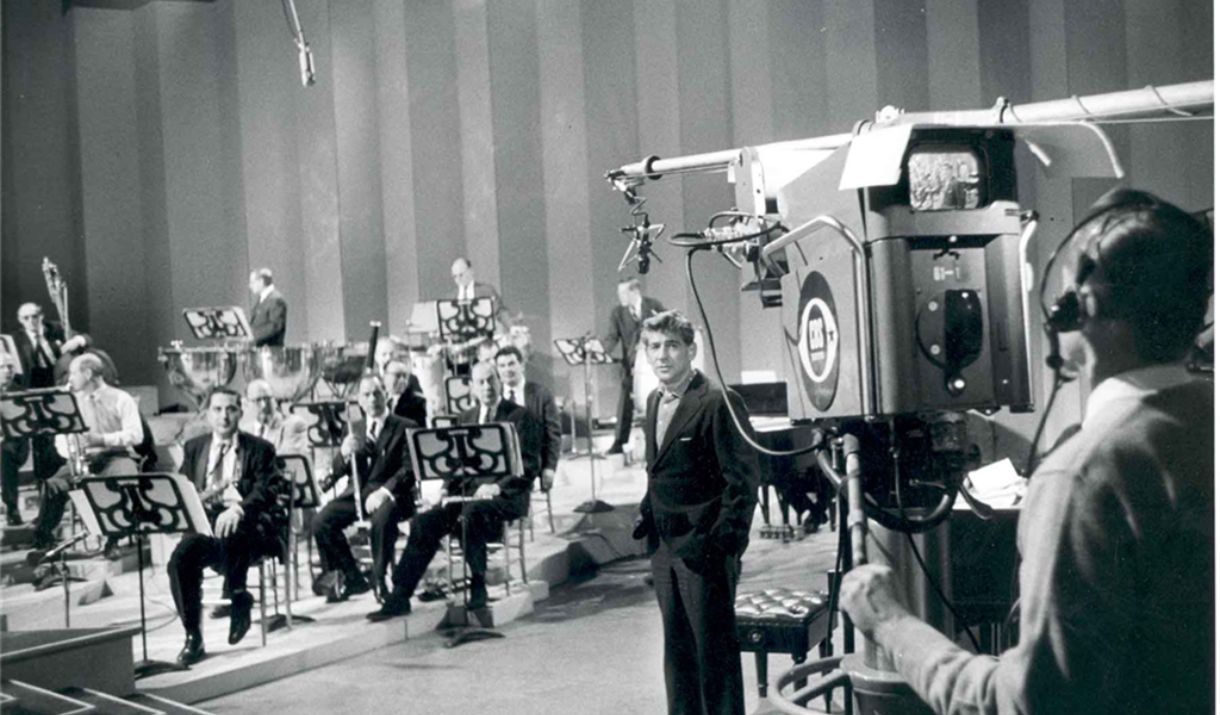 Bernstein with TV camera
