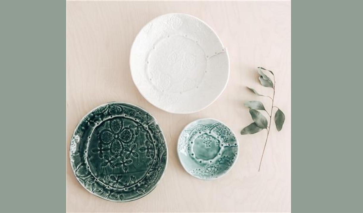 Textured Porcelain Plate