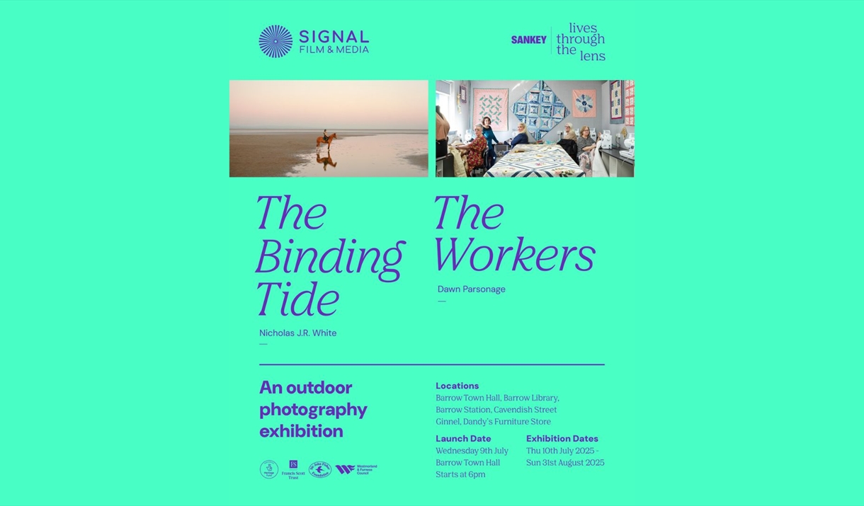 The Binding Tide & The Workers exhibition poster