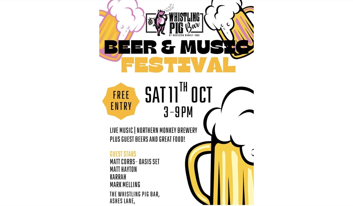 Whistling Pig Beer and Music Festival Poster