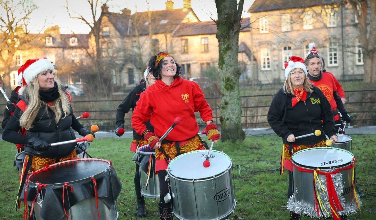 DrumNation playing the drums