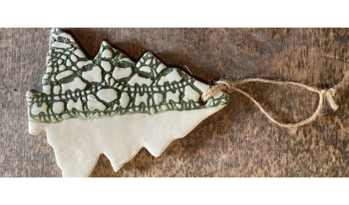 Dry Clay Christmas tree ornament