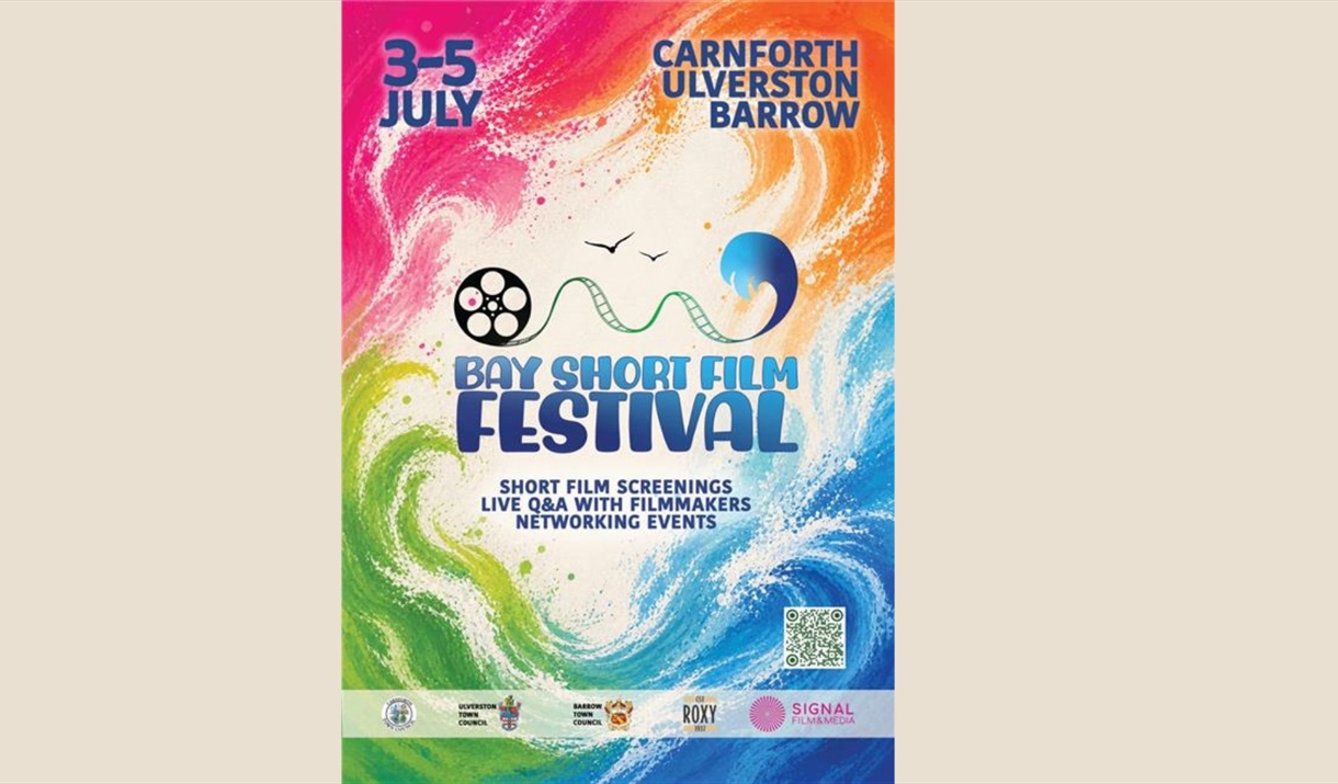 Bay Short Film Festival poster for Barrow screening 5th July at Cooke's Studios