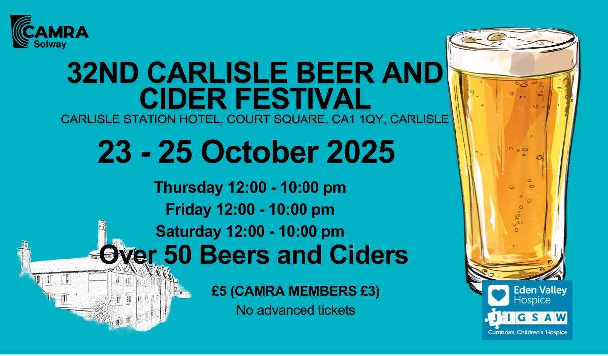 Poster for the 32nd Carlisle Beer Festival
