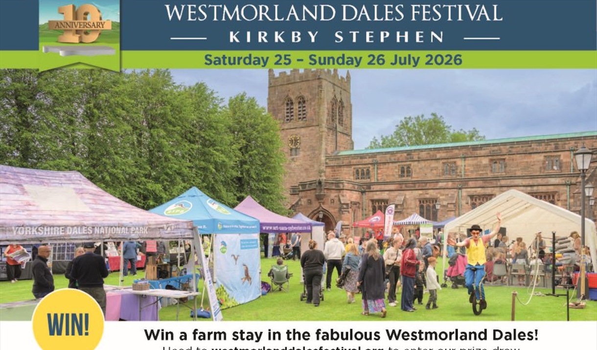 A scene from last year's Westmorland Dales Festival on Church Green, Kirkby Stephen