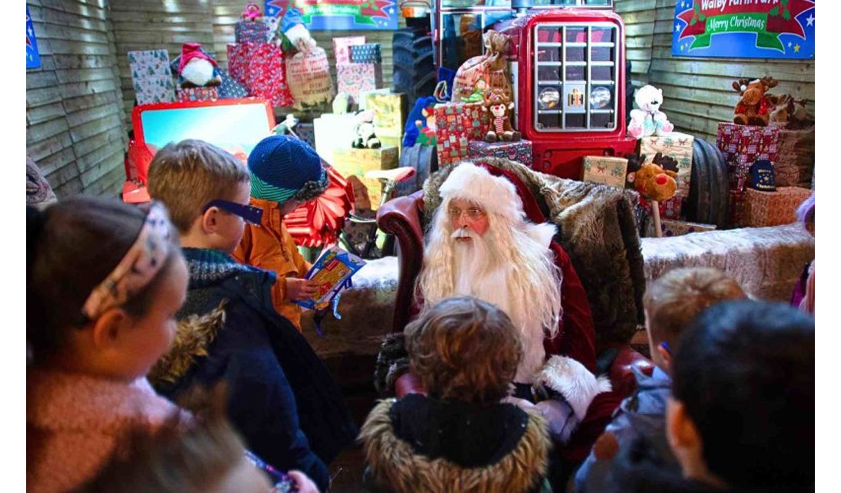 Father Christmas on the Farm 2024 at Walby Farm Park in Crosby-on-Eden, Cumbria