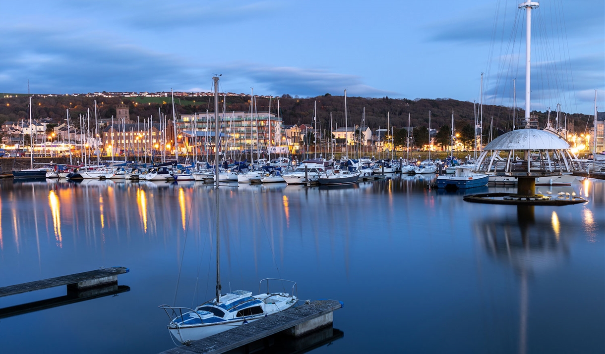 Boats Docked at Whitehaven Marina in Whitehaven, Cumbria