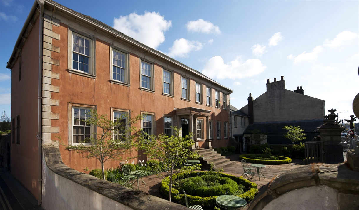 Exterior and Front Entrance at Wordsworth House and Garden in Cockermouth, Cumbria © National Trust Images - Paul Harris