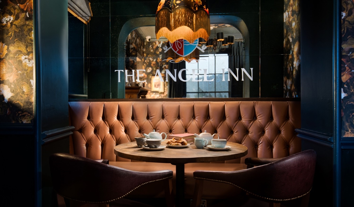 Seating at The Angel Inn in Bowness-on-Windermere, Lake District