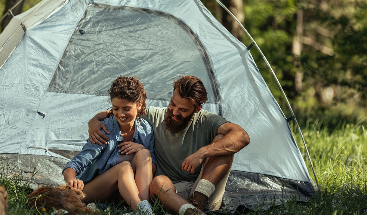 Tent Camping at Coniston Park Coppice Site in Coniston, Lake District