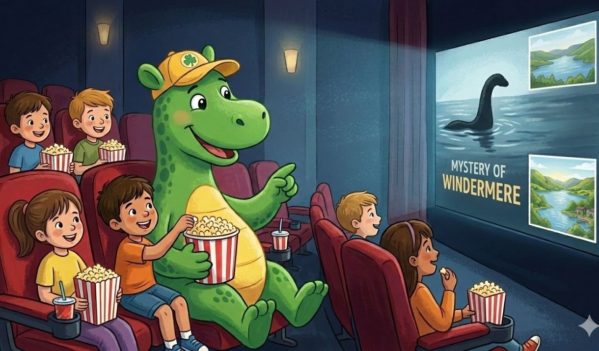 Bownessie in a cinema