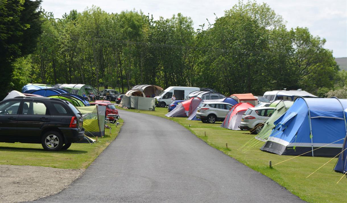 Camping pitches at Hillcroft Park Holiday Park in Pooley Bridge, Lake District