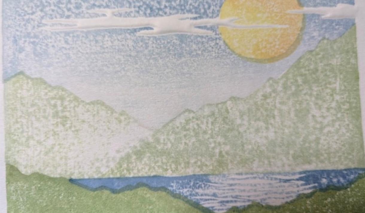'Moku hanga' Japanese woodblock printing 'Iconic Landscapes' with Julie Evans
