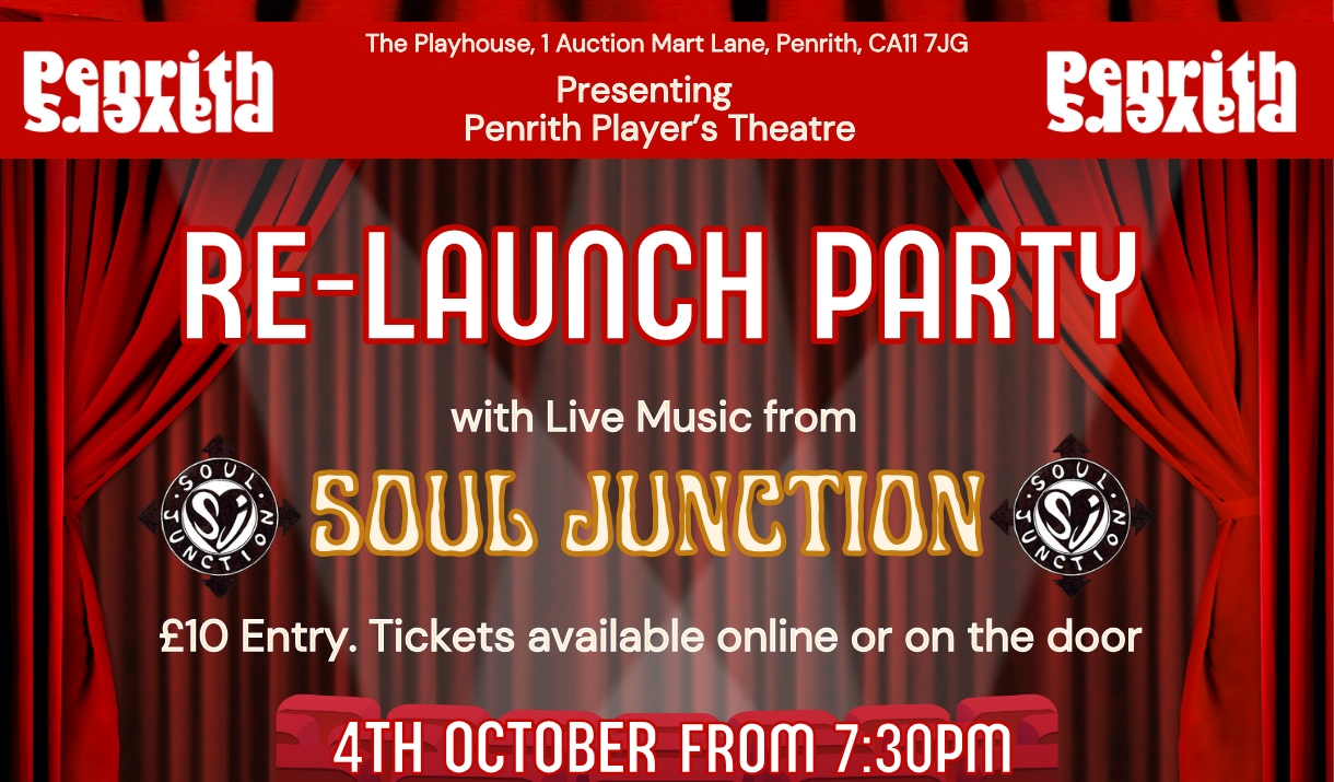 Poster for Penrith Players Re-Launch Party